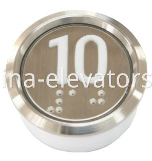 Botões de push de elevador de passageiros Passenger Elevator Push Buttons Weatherproof Anti-collision Dustproof